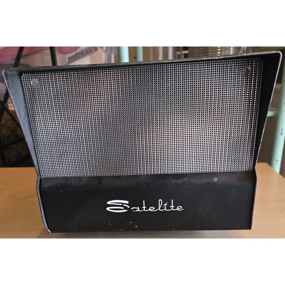 Vintage Satelite BS 423 Intercom Sub Station Metal Audio Speaker Black For Parts